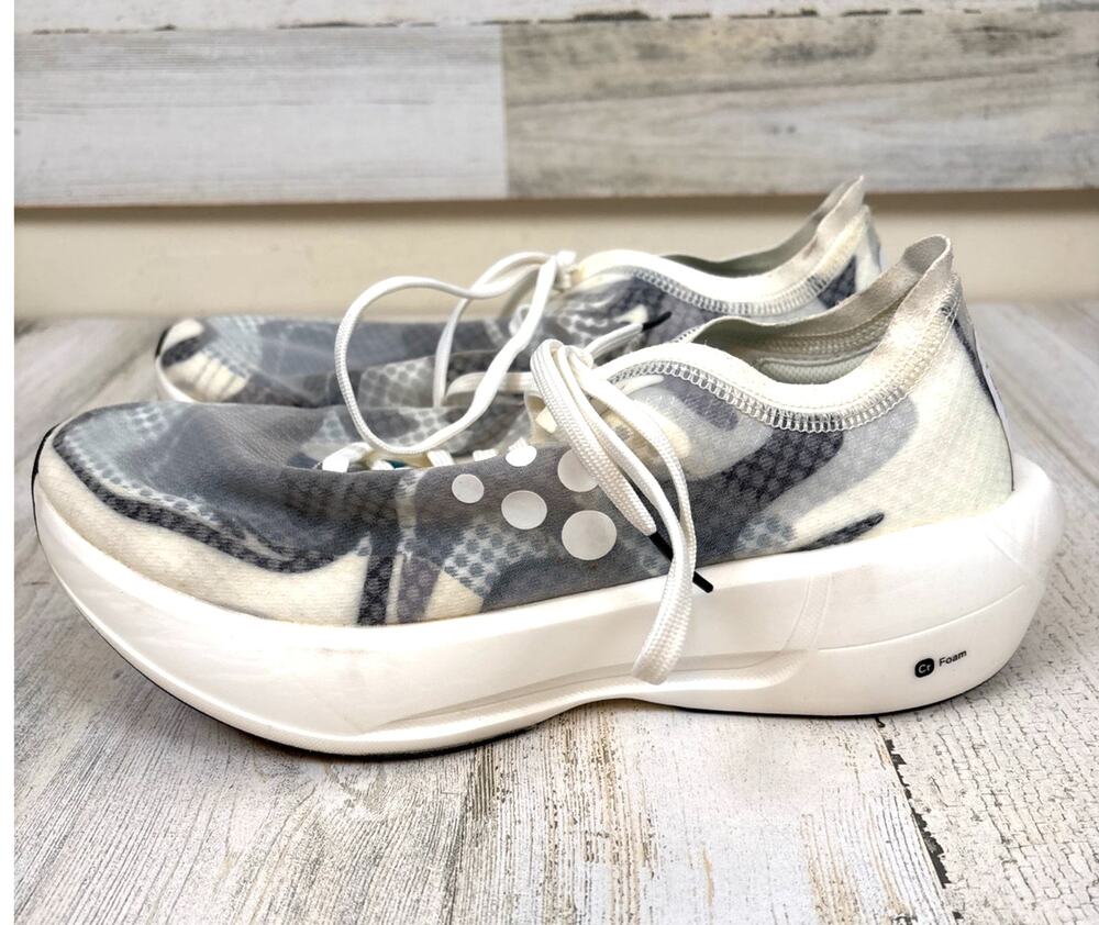 Craft Nordlite 7 White Gray Camo Running Shoes Lightweight Speed